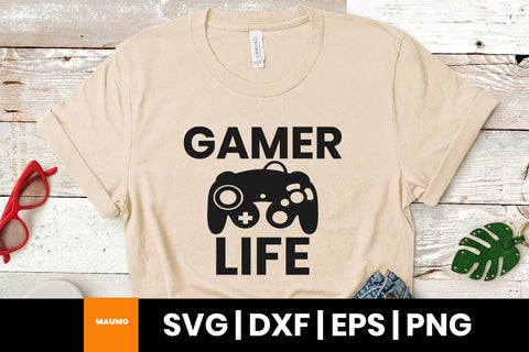Gamer life, gaming svg quote SVG Maumo Designs 