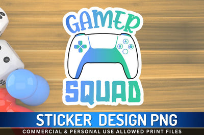 Gamer squad Sublimation PNG Sublimation Regulrcrative 