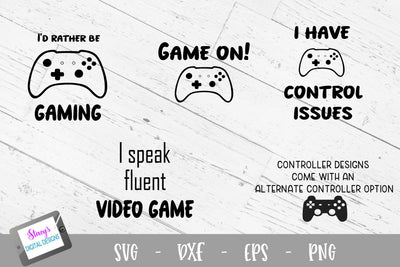 Gamer SVG Bundle- Video Game SVG Bundle SVG Stacy's Digital Designs 
