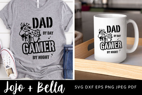 Gamer SVG, Dad Svg, Controller svg, Father's Day svg, Gamer Controller Svg, Cricut, silhouette, svg file SVG Jojo&Bella 