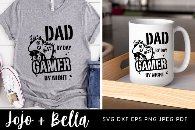 Gamer SVG, Dad Svg, Controller svg, Father's Day svg, Gamer Controller Svg, Cricut, Silhouette, svg file SVG Jojo&Bella 