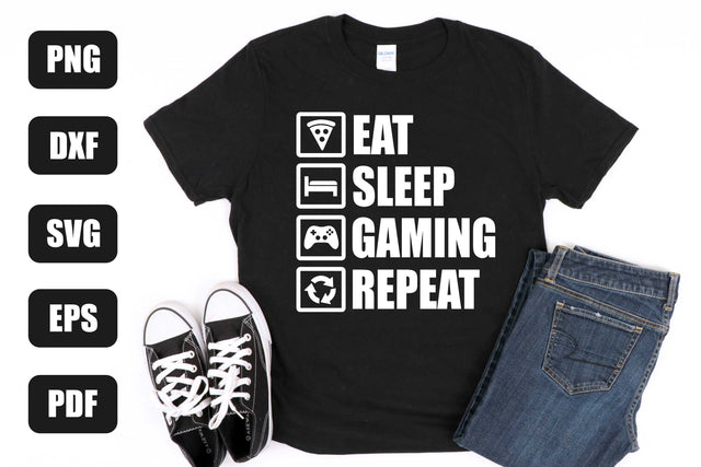 Gamer Svg, Eat Sleep Game Svg, Gaming Svg, Nerd Svg SVG Litke Designs 