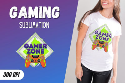 Gamer Zone Sublimation Sublimation SvgOcean 