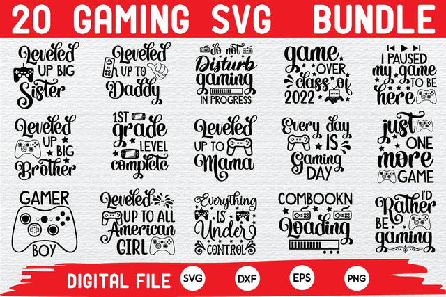 gaming design svg bundle SVG buydesign 