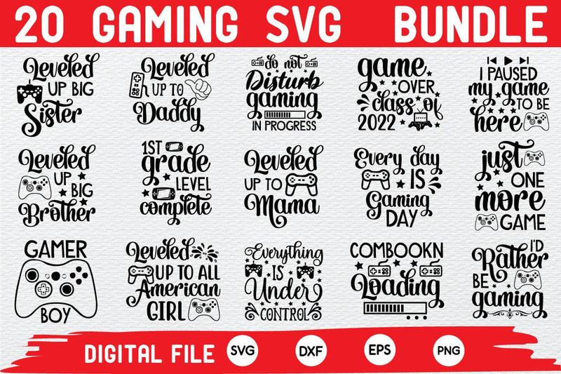 gaming design svg bundle SVG buydesign 