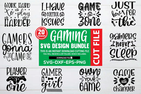 gaming svg bundle cut file SVG buydesign 