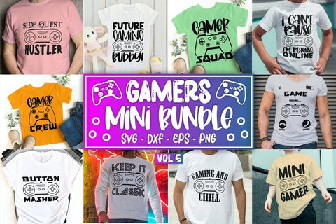 Gaming SVG Bundle Gamer SVG Bundle Video Game Mini SVG Bundle Vol 5 SVG Whistlepig Designs 