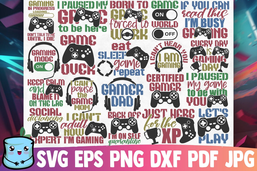 Gaming SVG Bundle - So Fontsy