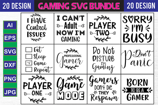 Gaming SVG Bundle SVG nirmal108roy 