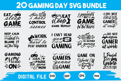 Gaming SVG Bundle,Gaming Quotes SVG Bundle,Gaming Cut Files SVG md faruk hossain 