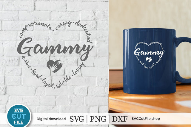 Gammy svg, Gammy heart svg, grandma Gammy svg SVG SVG Cut File 