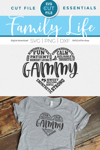 Gammy svg subway art SVG SVG Cut File 