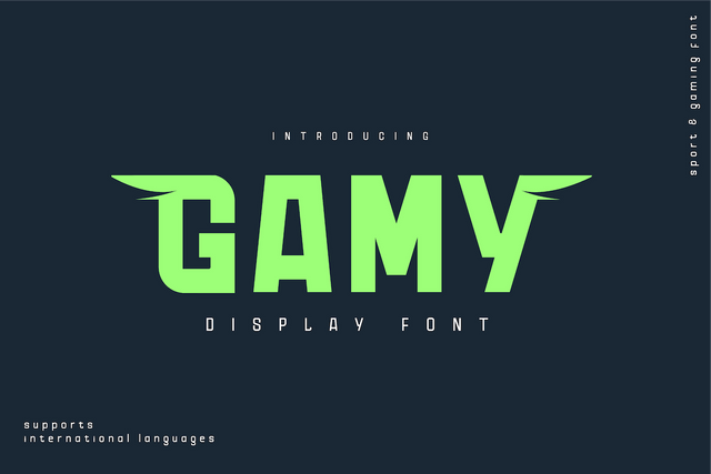 Gamy Font twinletter 