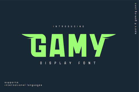 Gamy Font twinletter 