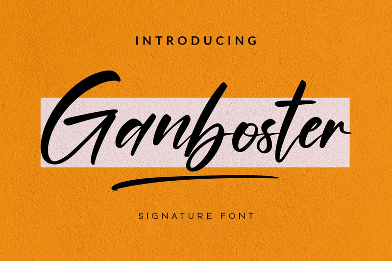 Ganboster Font Wildan Type 