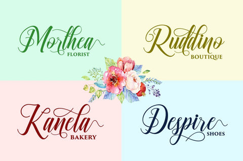 Ganesha Script Font Lettersams 