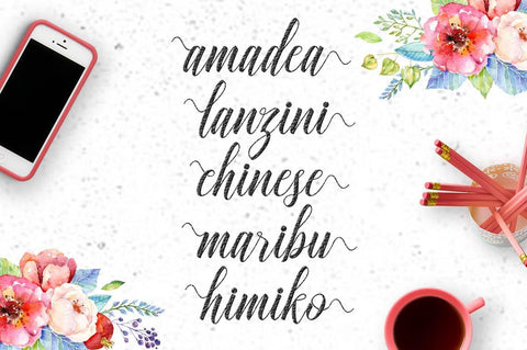 Ganesha Script Font Lettersams 