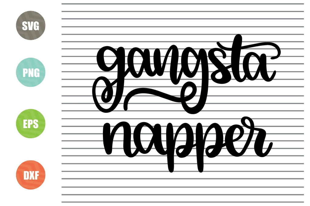 Gangsta Napper Svg - Christmas Svg, Png, Dxf, Eps Cut Files - So Fontsy