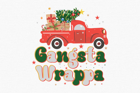 Gangsta Wrappa Christmas PNG Sublimation Sublimation designartist 