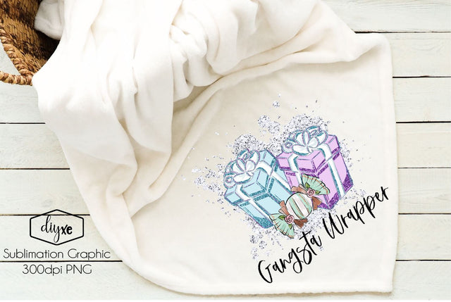 Gangsta Wrapper | Christmas Sublimation Design Sublimation DIYxe Designs 