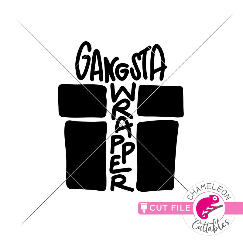 Gangsta Wrapper - funny Christmas - SVG PNG DXF EPS JPEG - So Fontsy