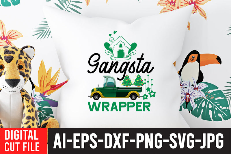 Gangsta Wrapper SVG Design SVG BlackCatsMedia 
