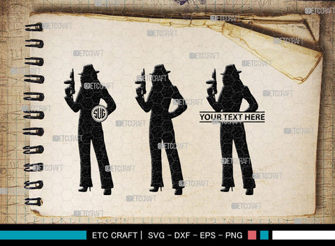 Gangstar Monogram, Gangstar Silhouette, Gangstar SVG, Gangsta, Man Svg, Mafia Svg, SB00362 SVG ETC Craft 