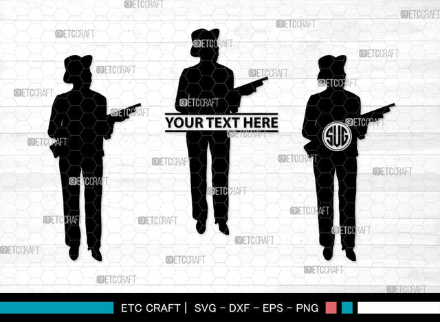 Gangstar Monogram, Gangstar Silhouette, Gangstar SVG, Gangsta, Man Svg, Mafia Svg, SB00362 SVG ETC Craft 