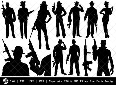 Gangstar SVG | Gangstar Silhouette Bundle | SVG Cut File SVG ETC Craft 