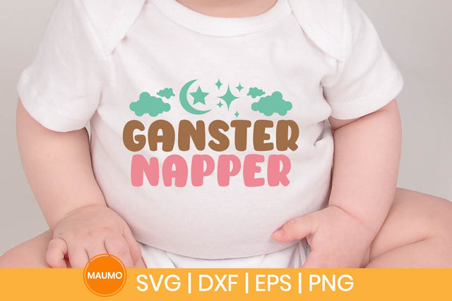 Gangster napper, funny baby svg quote SVG Maumo Designs 