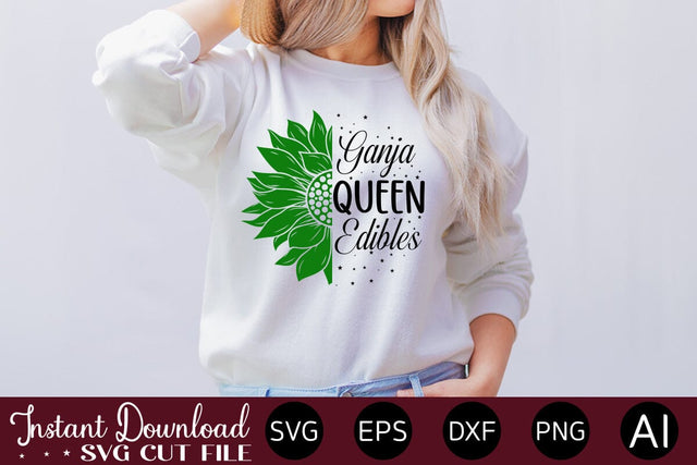 Ganja Queen Edibles SVG SVG designmaster24 