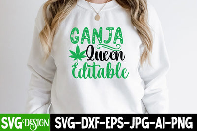 Ganja Queen Editable SVG Design, Ganja Queen Editable SVG Cut File, Ganja Smoker SVG Cut File, Weed SVG Design, Ganja Smoker Sublimation Design,Cannabis SVG Cut File, Cannabis SVG Design, Cannabis SVG design SVG BlackCatsMedia 