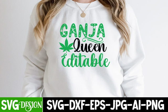 Ganja Queen Editable SVG Design, Ganja Queen Editable SVG Cut File, Ganja Smoker SVG Cut File, Weed SVG Design, Ganja Smoker Sublimation Design,Cannabis SVG Cut File, Cannabis SVG Design, Cannabis SVG design SVG BlackCatsMedia 