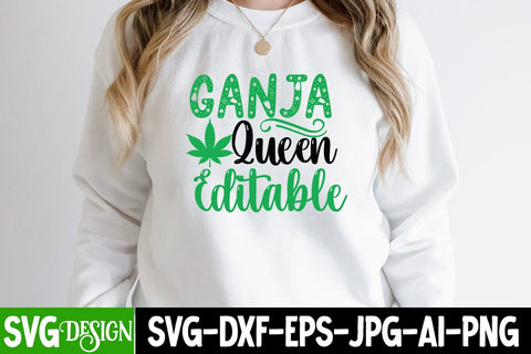 Ganja Queen Editable SVG Design, Ganja Queen Editable SVG Cut File, Ganja Smoker SVG Cut File, Weed SVG Design, Ganja Smoker Sublimation Design,Cannabis SVG Cut File, Cannabis SVG Design, Cannabis SVG design SVG BlackCatsMedia 
