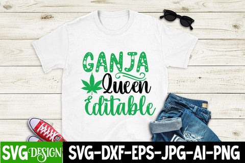 Ganja Queen Editable SVG Design, Ganja Queen Editable SVG Cut File, Ganja Smoker SVG Cut File, Weed SVG Design, Ganja Smoker Sublimation Design,Cannabis SVG Cut File, Cannabis SVG Design, Cannabis SVG design SVG BlackCatsMedia 