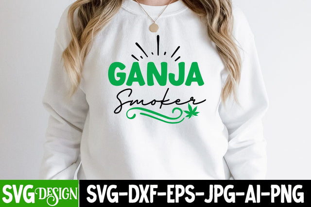 Ganja Smoker SVG Cut File, Weed SVG Design, Ganja Smoker Sublimation Design,Cannabis SVG Cut File, Cannabis SVG Design, Cannabis SVG design SVG BlackCatsMedia 