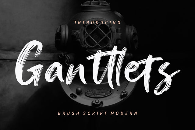 Ganttlets Brush Script Font Creatype Studio 