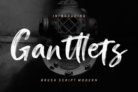 Ganttlets Brush Script Font Creatype Studio 