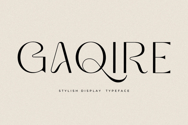 GAQIRE Typeface Font Storytype Studio 