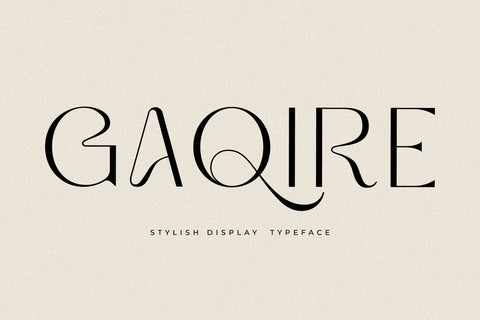 GAQIRE Typeface Font Storytype Studio 