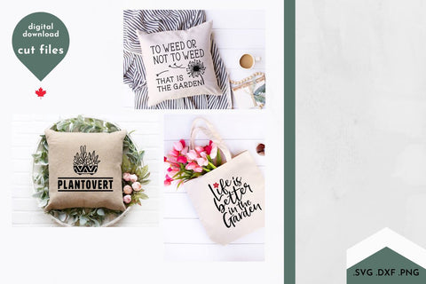 Garden Bundle SVG Cut Files - 13 Spring/Summer Gardening Designs SVG Lettershapes 