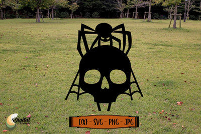 Garden decor Halloween Laser Cut. Halloween spider SVG. SVG Evgenyia Guschina 