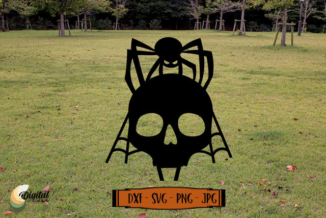 Garden decor Halloween Laser Cut. Halloween spider SVG. SVG Evgenyia Guschina 