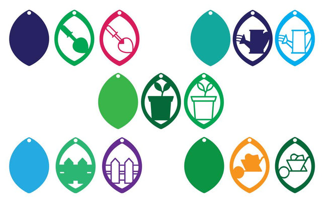 Garden Earring Template SVG Design SVG So Fontsy Design Shop 