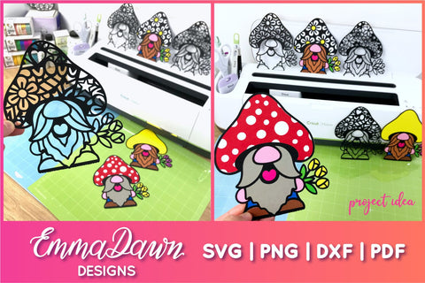 Garden Gnome SVG Bundle SVG Emma Dawn Designs 