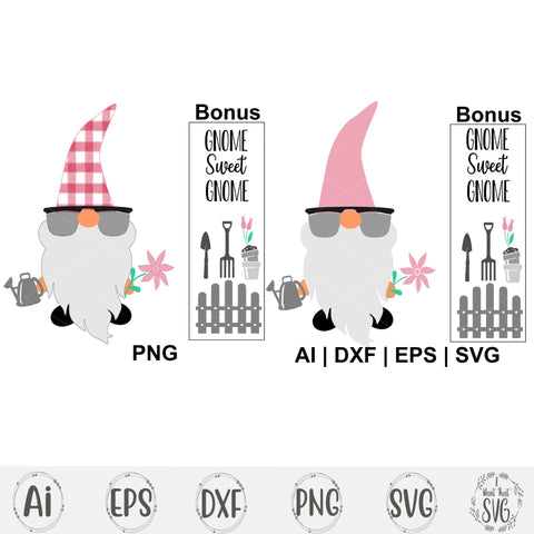 Garden Gnome with Bonus SVG I Want That SVG 