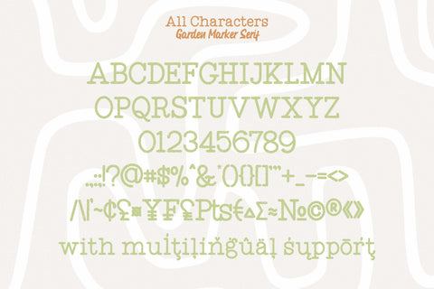 Garden Marker Font yumnatype 