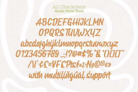 Garden Marker Font yumnatype 