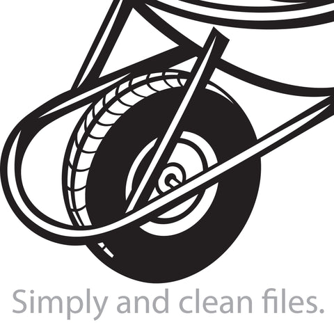 Garden metal wheelbarrow SVG TribaliumArtSF 