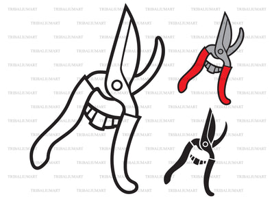 Garden shears SVG TribaliumArtSF 